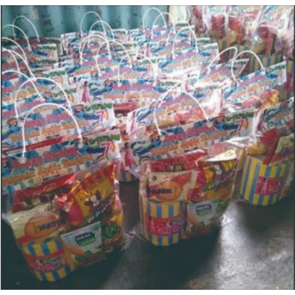 

bungkus Plastik Label snack ulang tahun anak Desain terbaru
