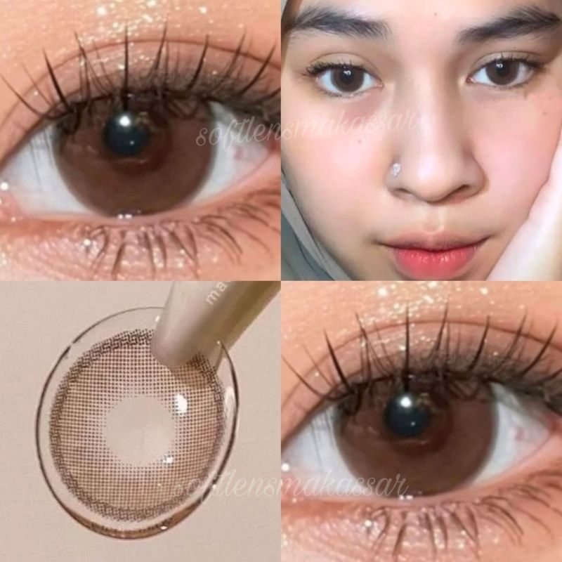 [FREE CASE] Softlens Dubai ocre kakao/ocre ash Normal/Minus