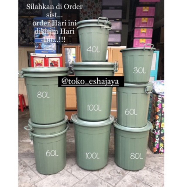 Ember Plastik / Ember Murah AMP Ukuran 30L-40L-50L-60L-80L-100L