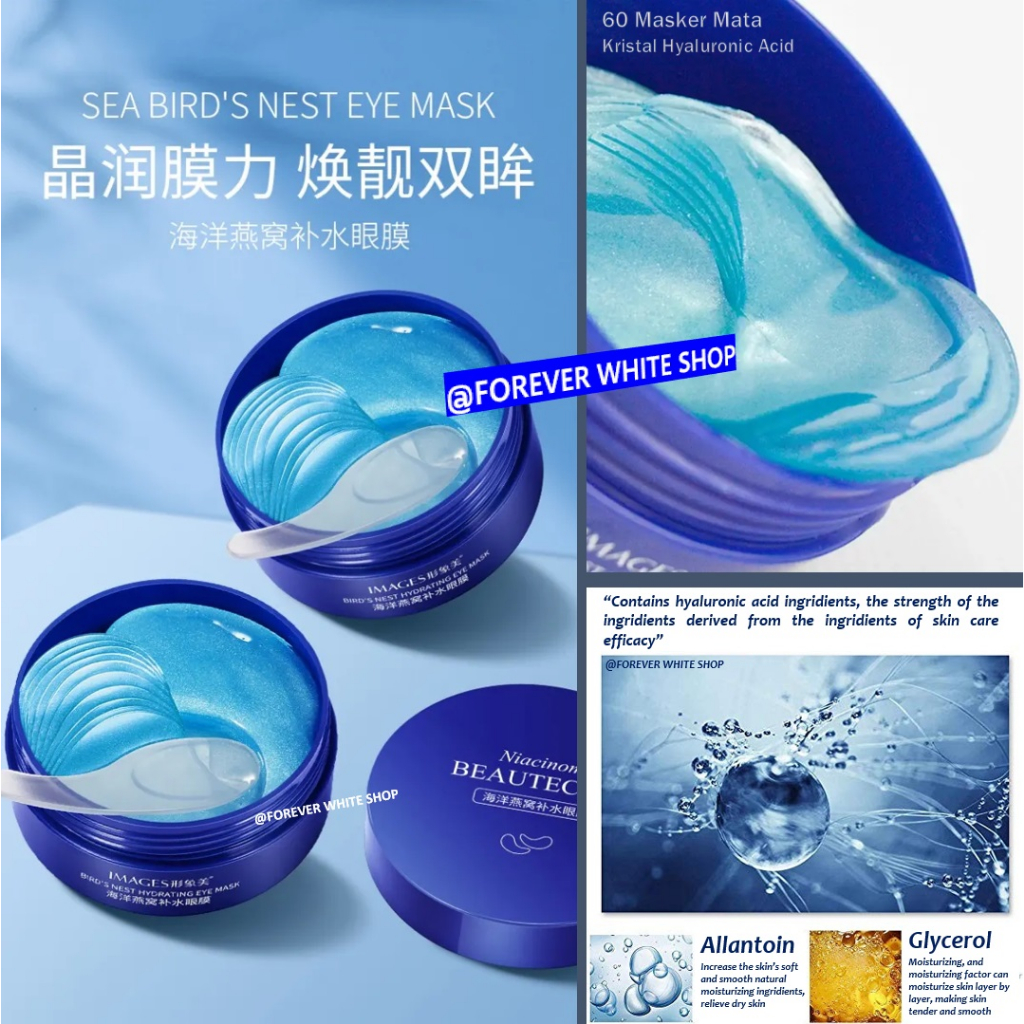 Isi 60 Lembar Termurah  Masker Mata Collagen Niacinamide IMAGES / Masker Mata Panda Kantung Masker M