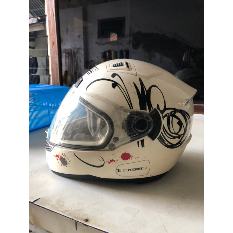Helm Nolan Helmet Second Helm Bahan Buat Repair Ulang Size L Original Nolan