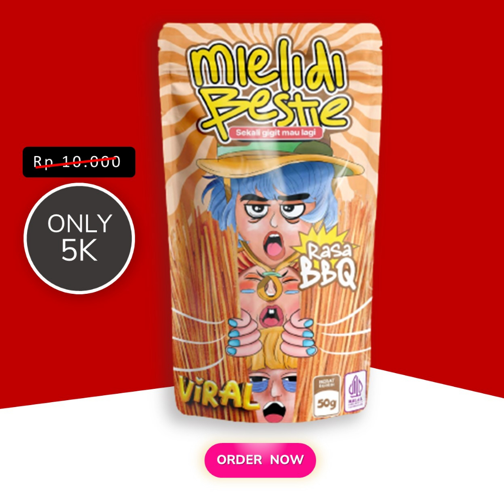 

Cemilan Murah MieLidi Gurih Enak Viral 50g Rasa BBQ
