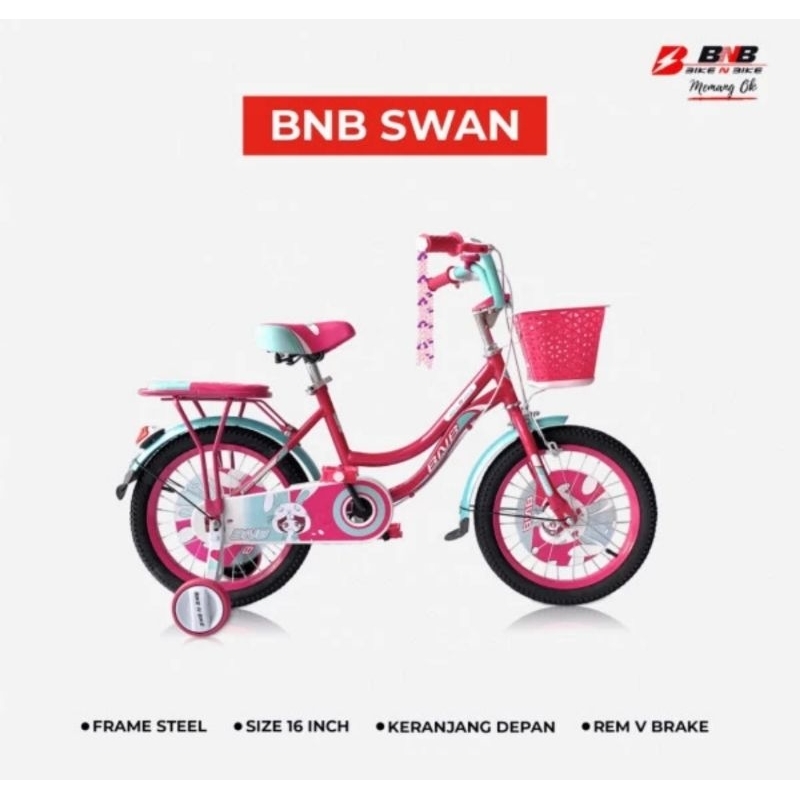 Sepeda Mini BNB Swan 20 inc sepeda anak perempuan