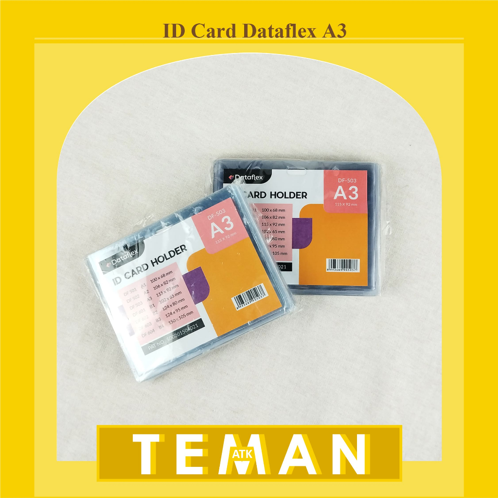 

ID Card Holder / Name Tag Mika A3 Dataflex (isi 20 Pcs) - VC503