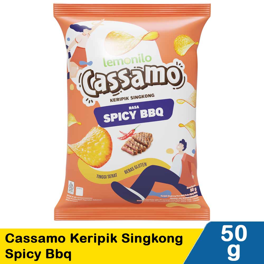 

Lemonilo - Cassamo Keripik Singkong Rasa Spicy Bbq 50g