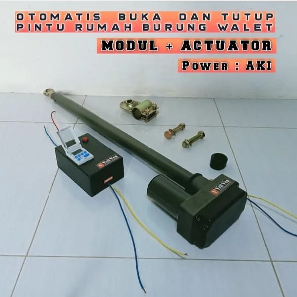 OTOMATIS PINTU RUMAH BURUNG WALET automatic dual power pln aki