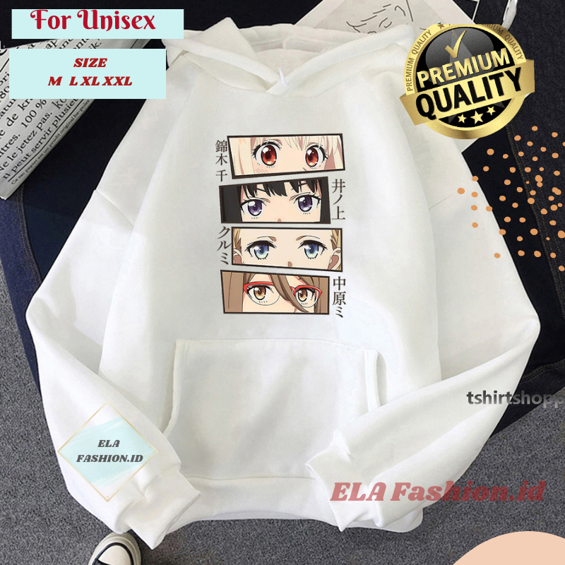 Nishikigi Chisato Mata Hoodie Anime Lycoris Recoil Sweatshirt Hoodie Manga Sweatshirt