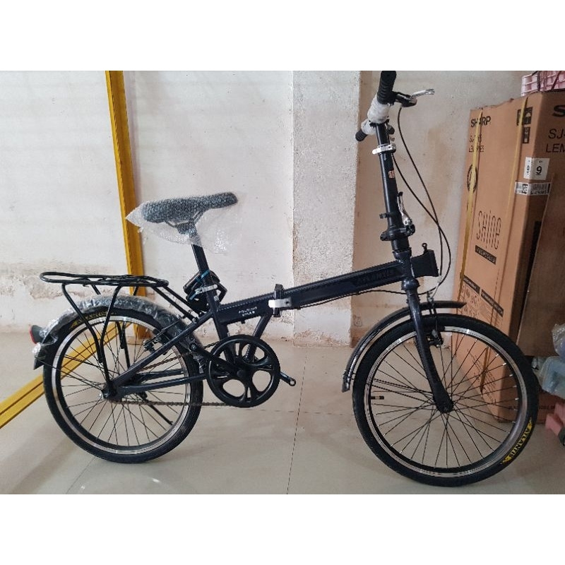 Sepeda Lipat 20 inch ATLANTIS ( WARNA HITAM / BLACK )