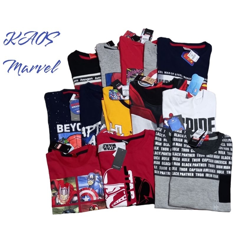 Kaos Marvel anak original Kaos anak laki laki marvel