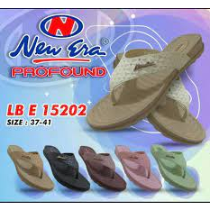 GROSIR ~ REAL PIC Sandal karet wanita fashion VIRAL model Japit - Size 37-41 - NEW ERA LB-E 15202