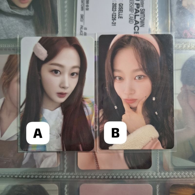 Photocard Aespa Giselle Life's Too Short Tc dan Giselle Season Greetings Selca Bando