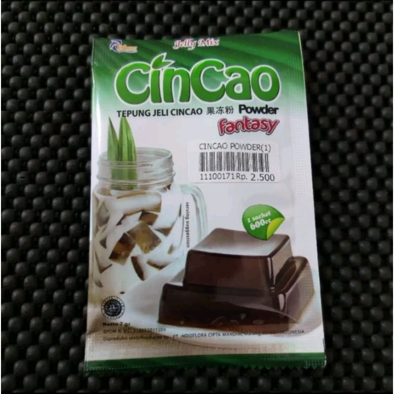 

Cincau powder bubuk kemasan sachet 7gr tepung jelly cincao instan