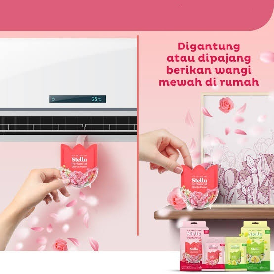 termurah stella all in one pocket, clip on, daily fogo lavender garden pengharum ruangan stella