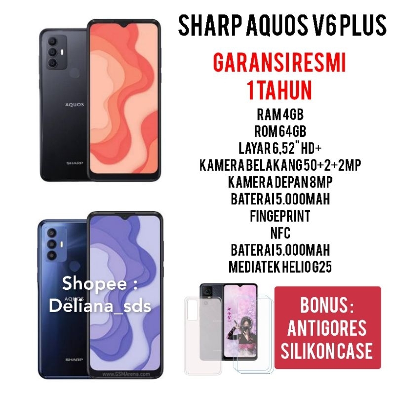 Sharp Aquos V6 Plus 4/64 Garansi Resmi 1 Tahun Sharp Aquos V6+ 4/64 Sharp V6 Plus 4/64 Sharp V6+ 4/6