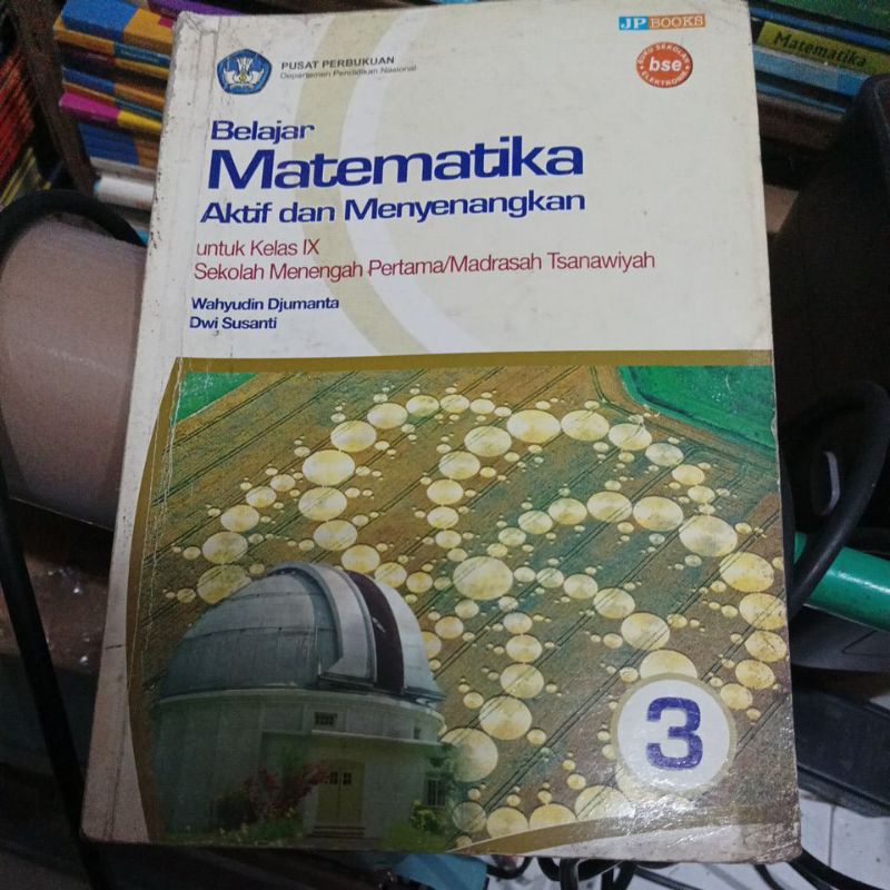 buku matematika bse kelas 3 smp bekas original