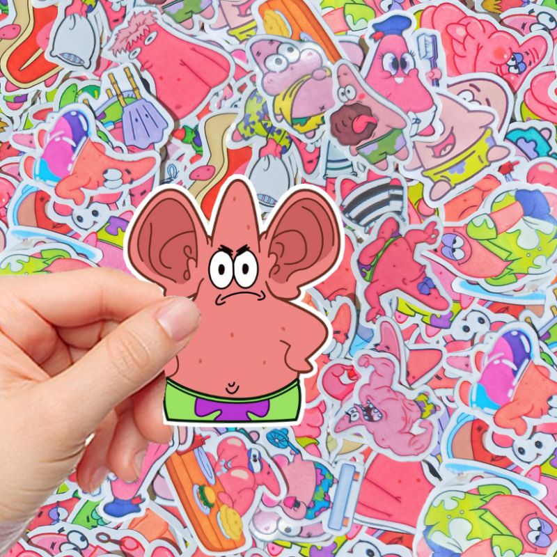 

50PCS++ Stiker Patrick Star | Sticker Patrick Star teman SpongeBob | SpongeBob SquarePants