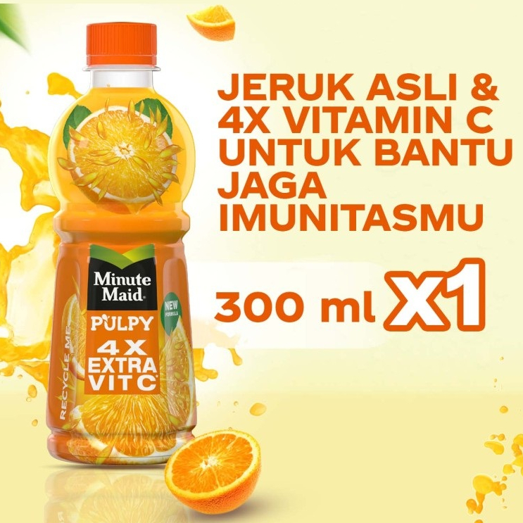 

Minute Maid Pulpy Orange 300 mL Botol 300mL