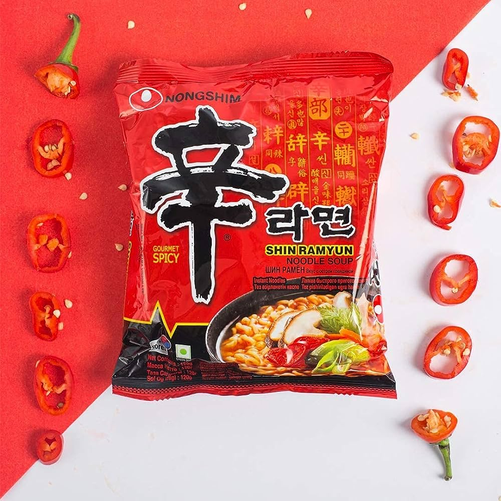 

Nongshim Shin Ramyun Gourmet Spicy Noodle Soup 120 Gr Mie Korea