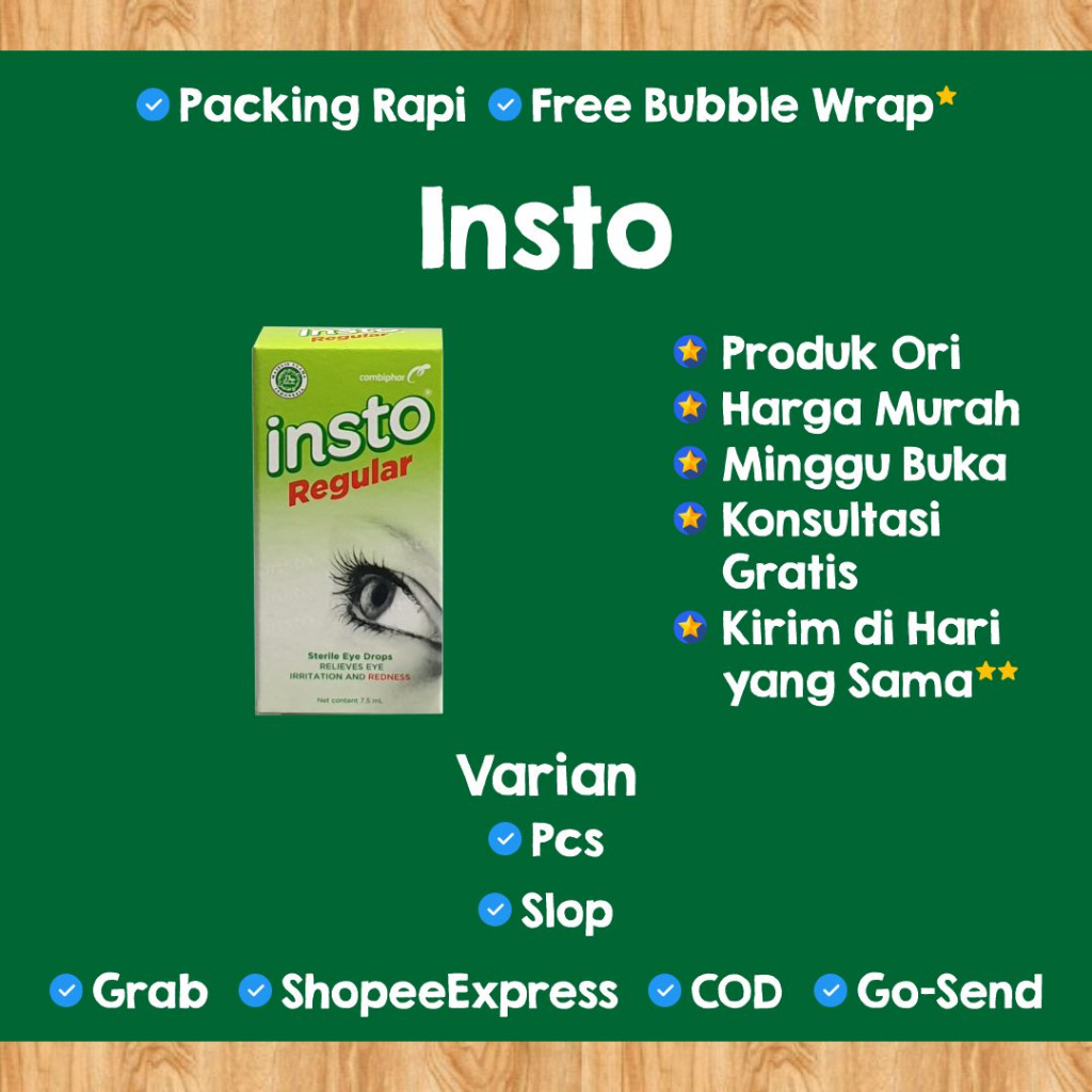 [INSTO] Insto Tetes Mata | Insto 7,5ml | Insto 15ml | Insto Cool