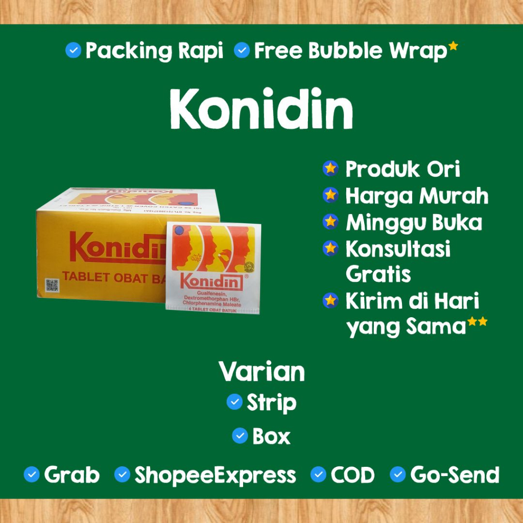 [KONIDIN] Konidin Tablet | Tablet Konidin Batuk | Tablet Obat Batuk