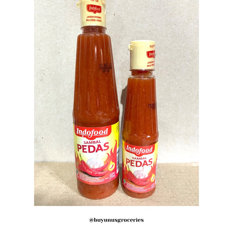 

INDOFOOD Sambal Pedas Botol 275ml Dan 135ml