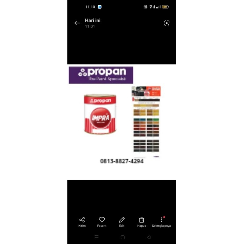 Impra Wood Stain 162-B Cocoa Brown 1Lt