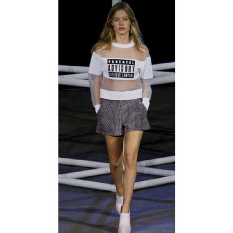 Crew neck jala wanita/crew neck perempuan/blus crew neck