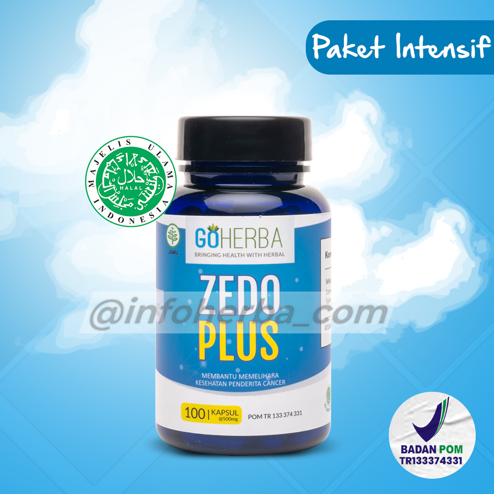 Goherba Zedo Plus Zedoplus Paket Intensif Obat herbal Anti Kanker Payudara Tumor Alami Aman BPOM Rea