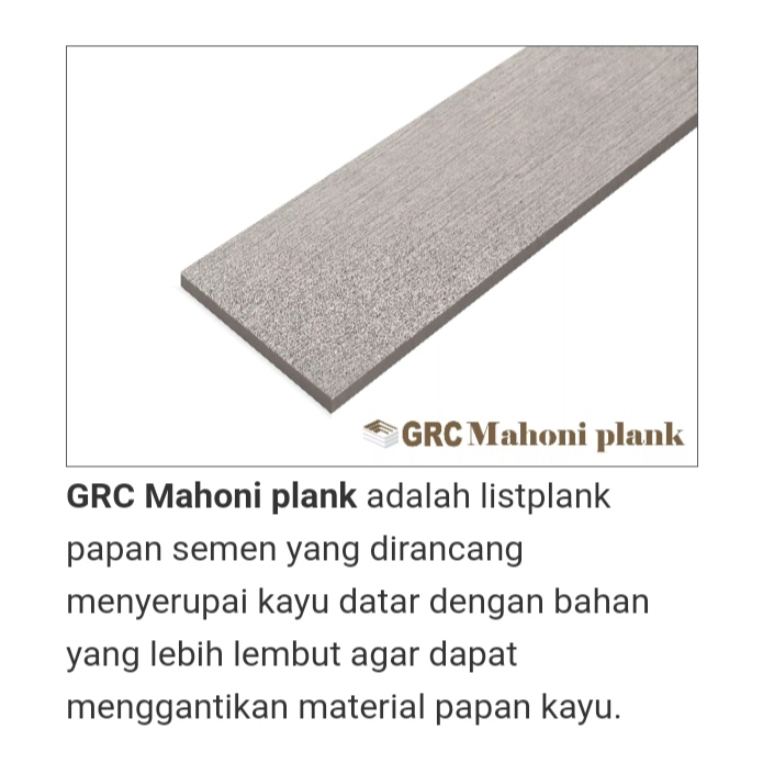 Grc Mahoni Plank 20cm