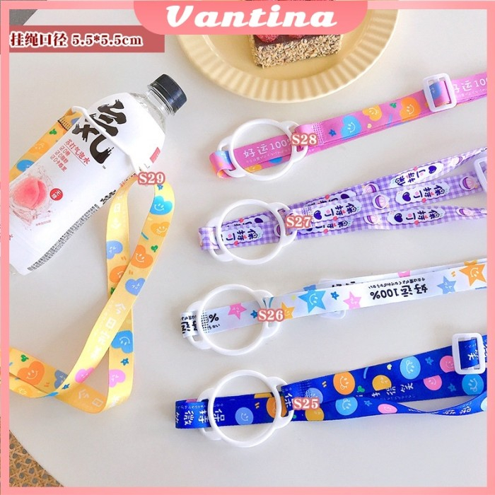TALI BOTOL Minum Tali botol panjang motif kartun import Tali Strap Botol Minum Tupperware Motif Lucu