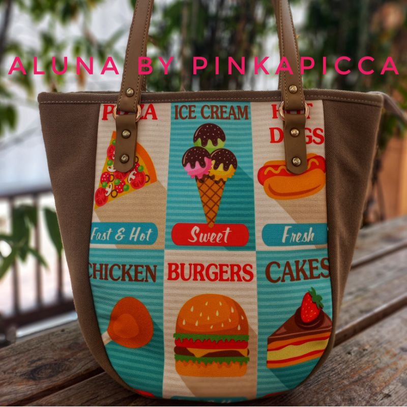Tas tote kanvas, tote bag kanvas, tas wanita