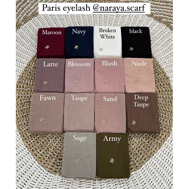 PARIS EYELASH X NARAYA SCARVES