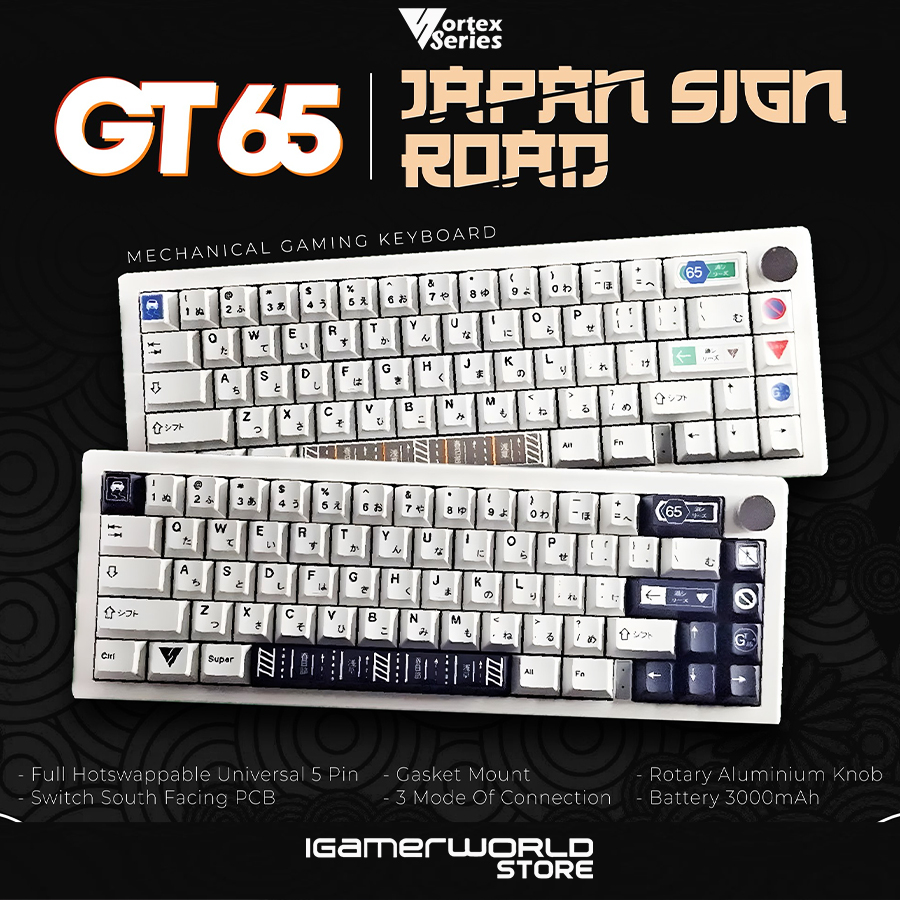 VortexSeries GT65 / GT-65 Japan SR Gasket Wireless Mechanical Keyboard