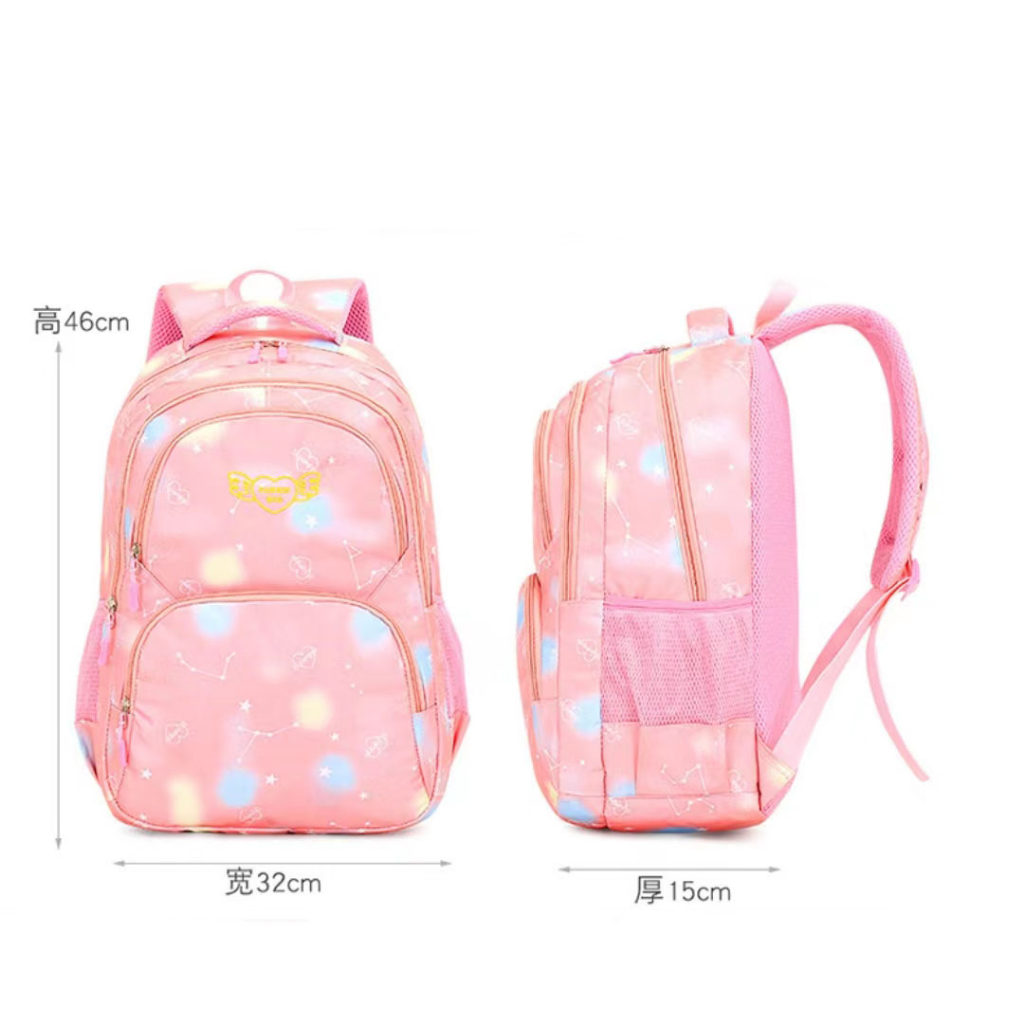 Tas Ransel Korea Anti Air Tas Backpack Wanita Tas Ransel Sekolah Anak Anak SD