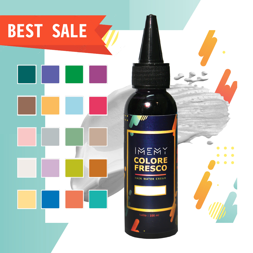 COLORE FRESCO semua warna cat rambut hair color cream cat pewarna gray abu-abu ash brown pink denim 