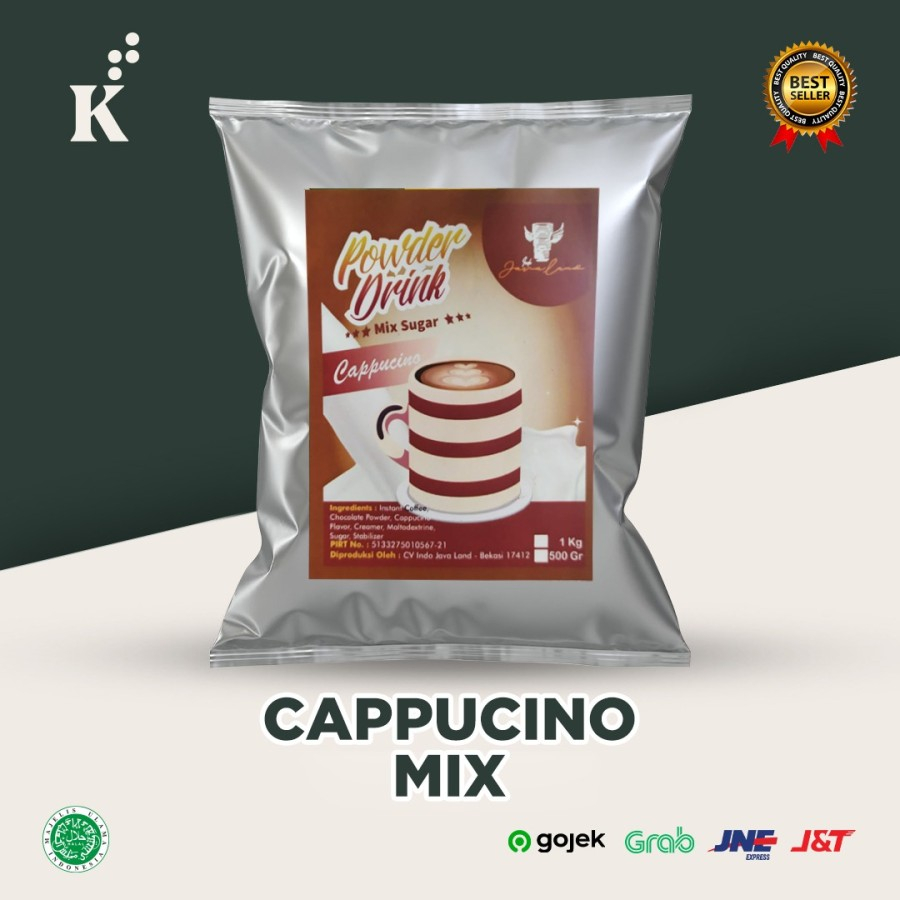 

Javaland Bubuk Minuman Rasa Cappucino 1Kg - Premix | Bubble Powder Drink Boba