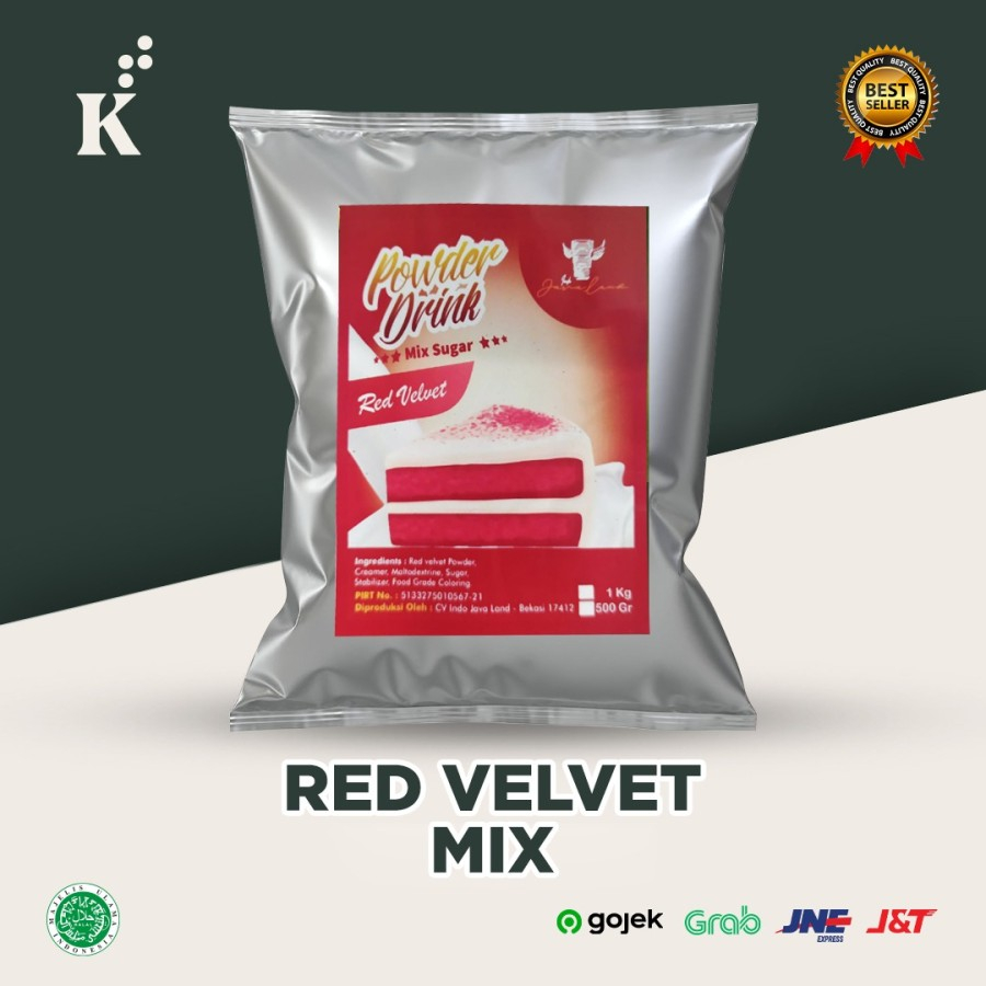 

JJavaland Bubuk Minuman Rasa Red Velvet 1Kg - Premix | Bubble Powder Drink Boba