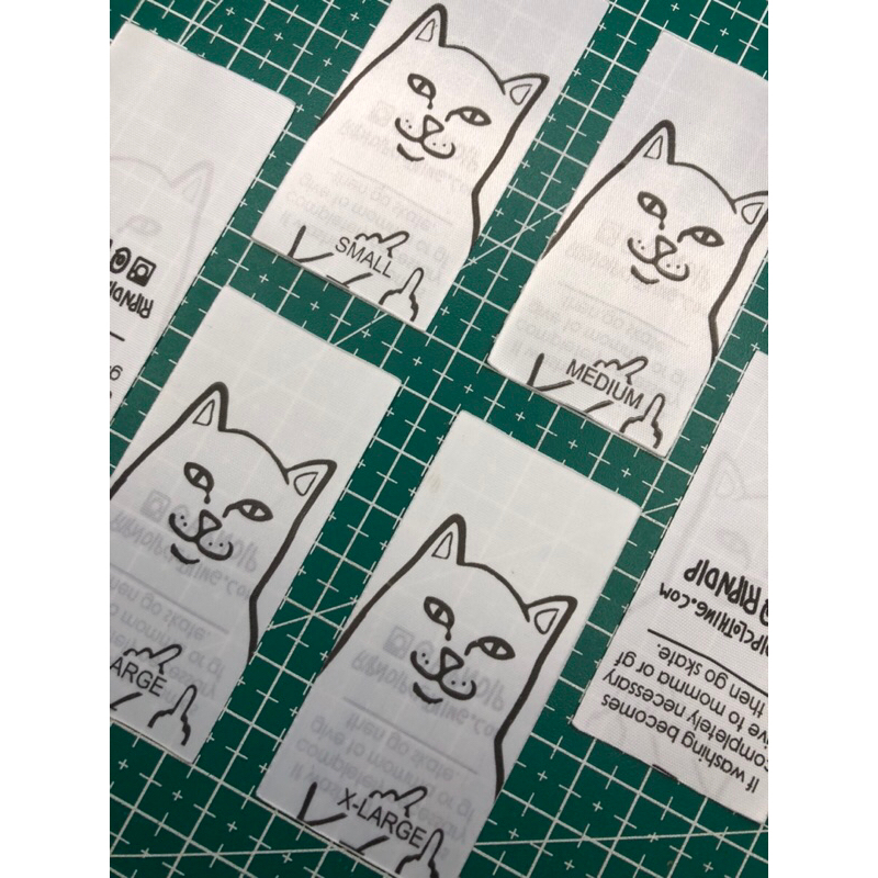 

RIPNDIP SIZE LABEL WASH TAG SUPER PREMIUM CO 1X DI KIRIM 600PCS