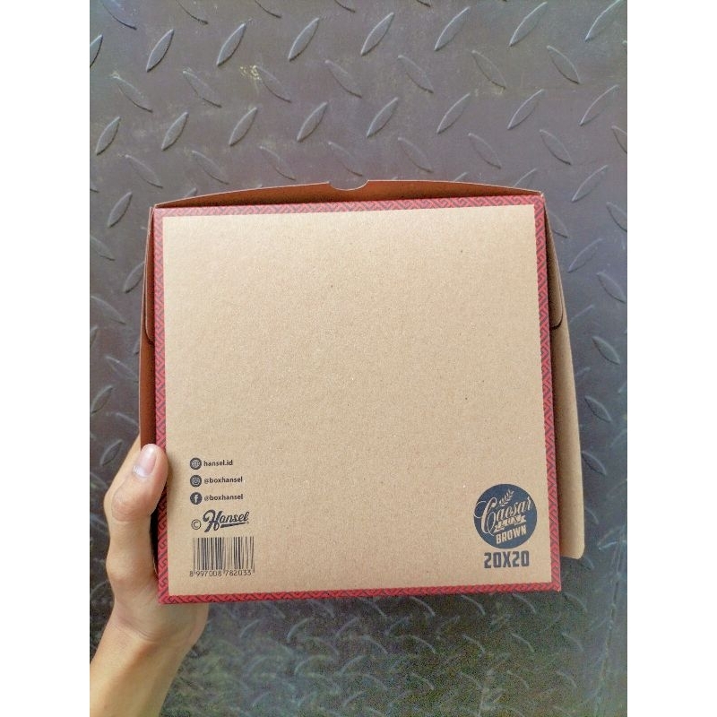 

CAESAR LUX BROWN/KOTAK KUE/DUS KUE UK 20X20 DAN UK 18X18