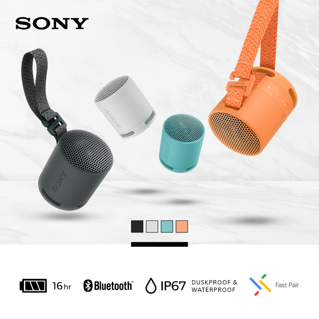 Speaker Sony SRS-XB100 Portable Wireless Speaker Bluetooth Extra Super Bass Battery Up to 16h Android &amp; IOS