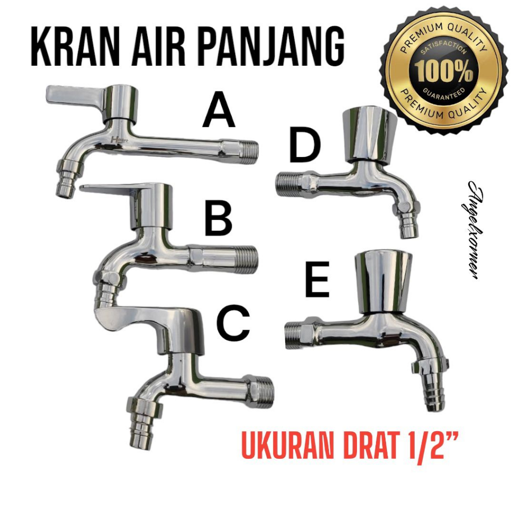 KRAN AIR ONDA 1/2 ORIGINAL / KRAN AIR KAMAR MANDI STAINLESS / KRAN MESIN CUCI OTOMATIS / KRAN AIR TA