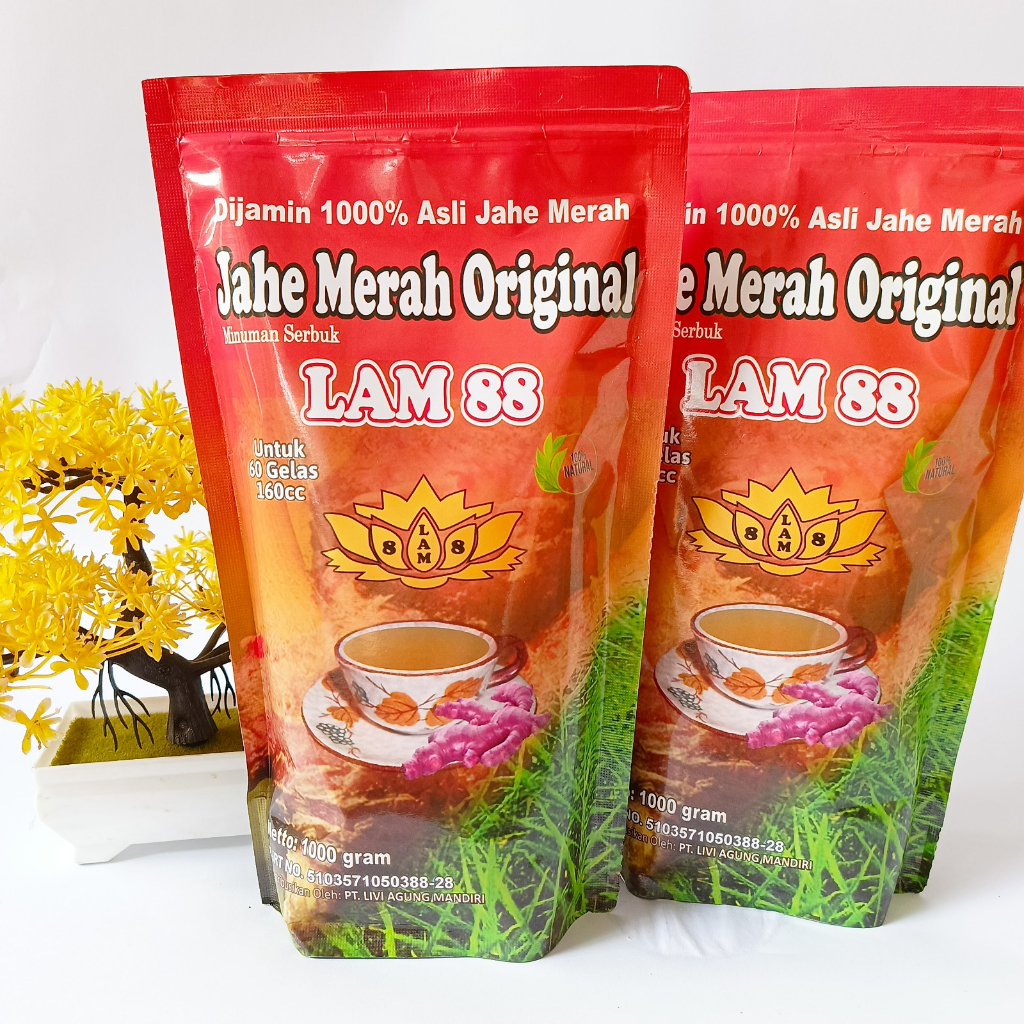 

Jahe merah bubuk dengan gula kemasan 1kg