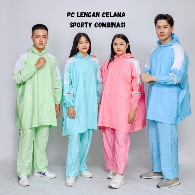 Jas Hujan Poncho Lengan Celana | SPORTY COMBINASI Penguin's