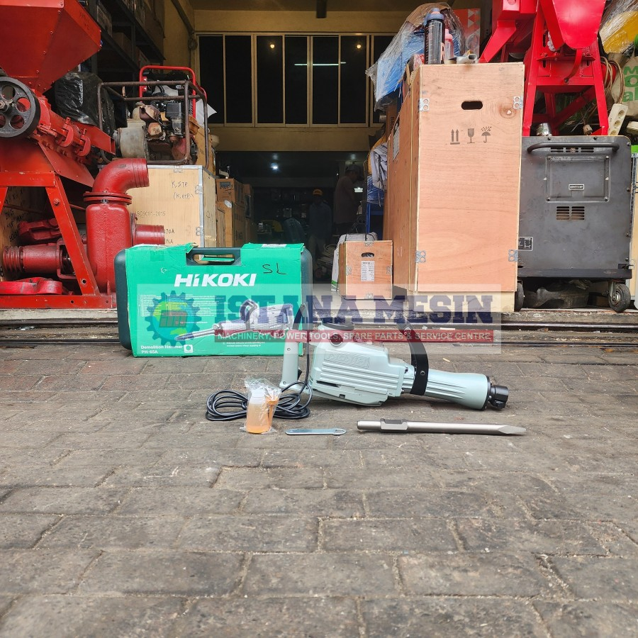 MESIN BOBOK BETON LANTAI HIKOKI DEMOLITION JACK HAMMER PH 65 16KG