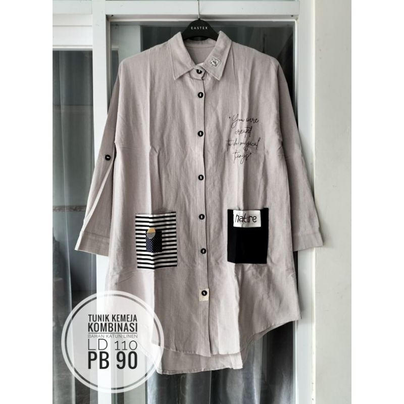 Tunik Kemeja linen terbaru premium lubana