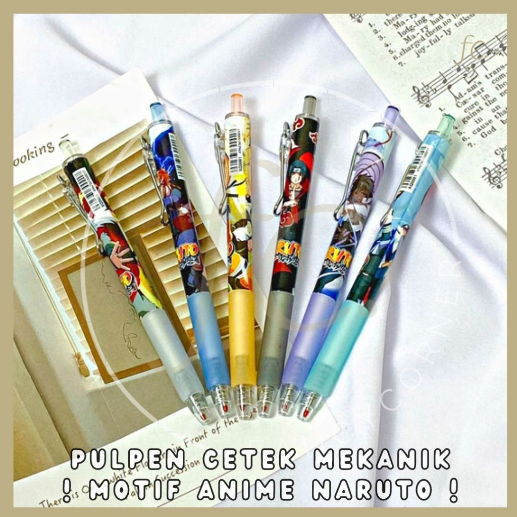 

Pen / Pulpen Cetek Gel Tinta Hitam / Bolpen Mekanik Motif Kartun Anime Manga Jepang Naruto Shippuden Sasuke Jiraiya Kakashi Sakura Harga Grosir Ready COD