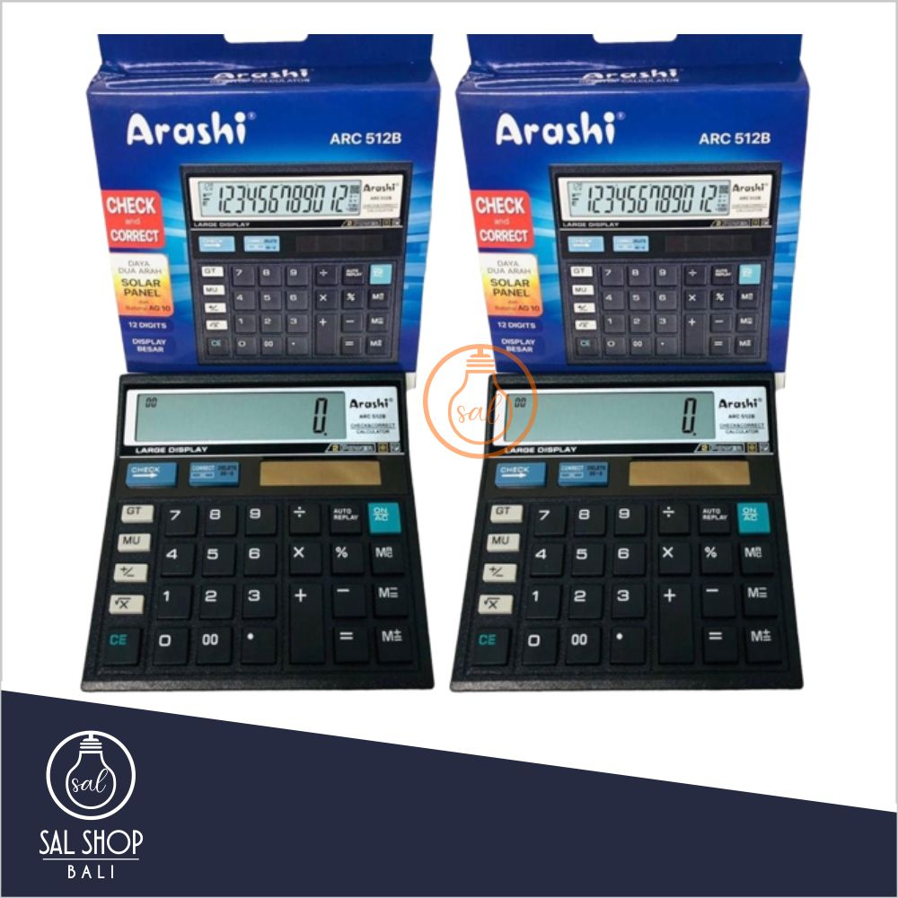 

Kalkulator 12 Digit Arashi 512A 512B 512W