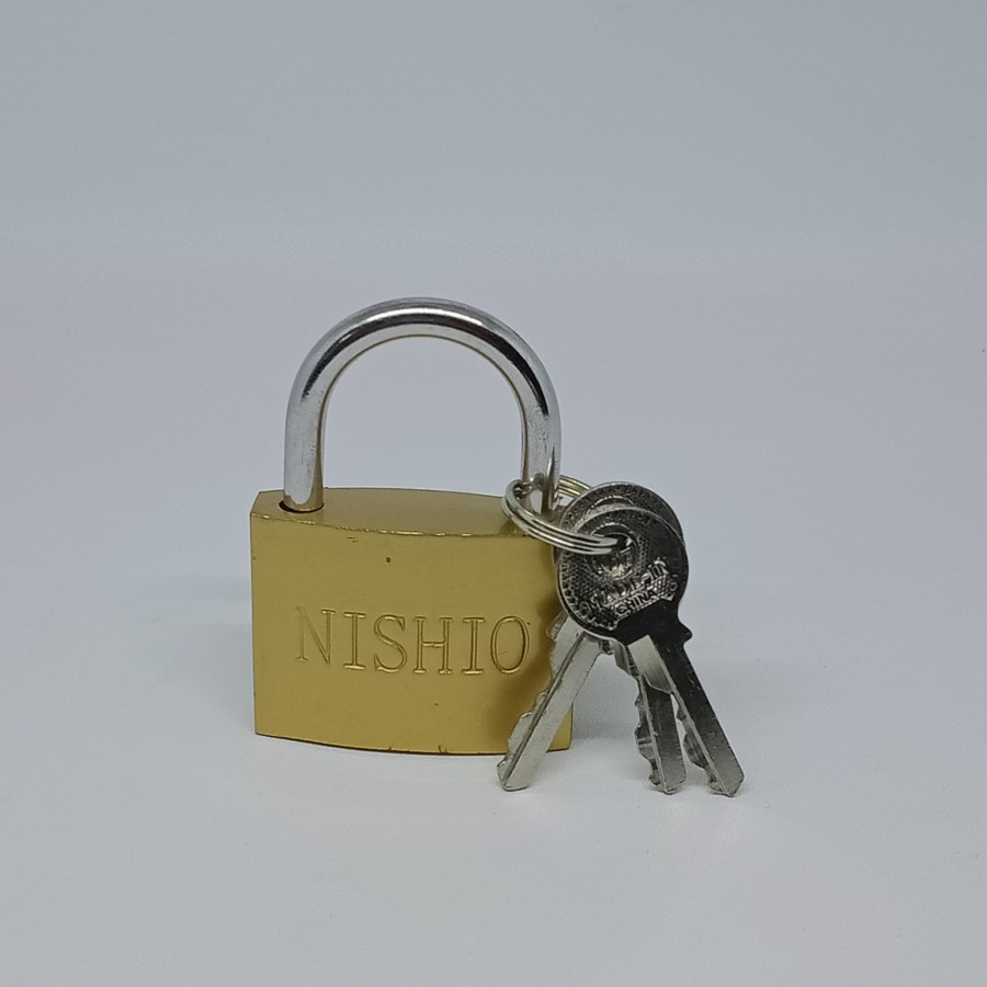 Gembok Koper TEBAL KUNINGAN Asli Pagar Gembok Kecil Gembok Kuning 40mm