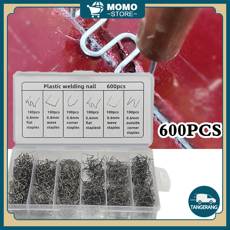 

DANIPERSIK123 - STAPLES GELOMBANG STAINLESS STEEL REPARASI BUMPER MOBIL 600 PCS