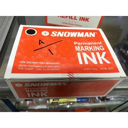 

Refill Tinta Spidol Snowman Permanen Snowman Mig-20 (1 pak / 12 pcs)